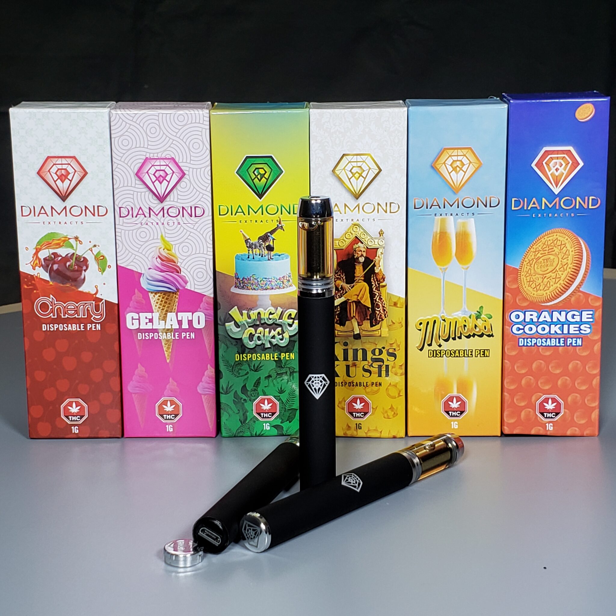 Buy Disposable THC Vape Pen - Diamond Extracts - 6 Flavours • Fraser Bud