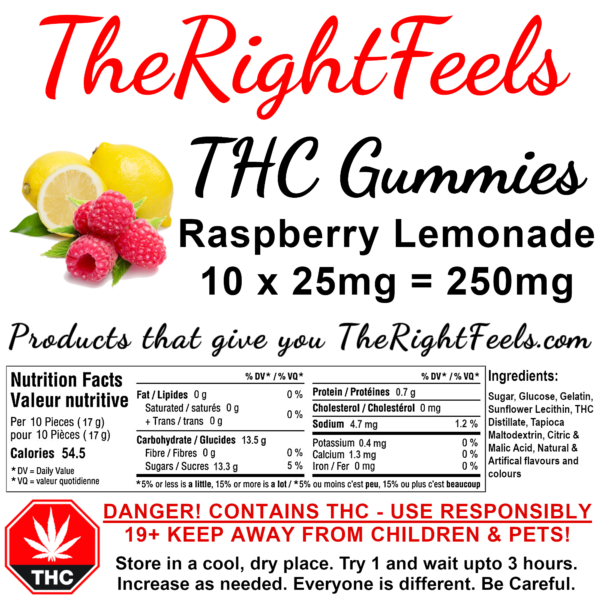 THC Gummies - 10x25mg (250mg) - TheRightFeels - Image 6